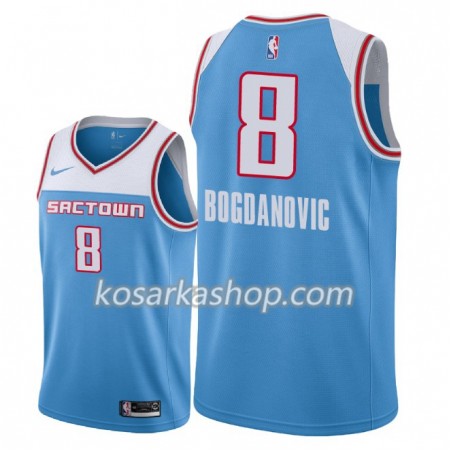 Dres Sacramento Kings Bogdan Bogdanovic 8 Nike 2018-19 City Edition Plava Swingman